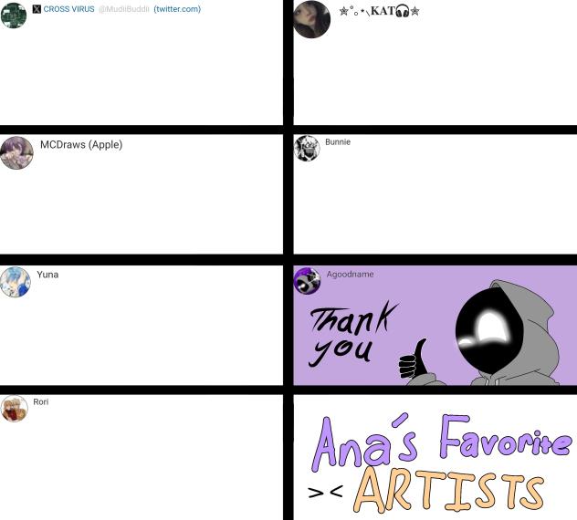 Ana’s favourite artists