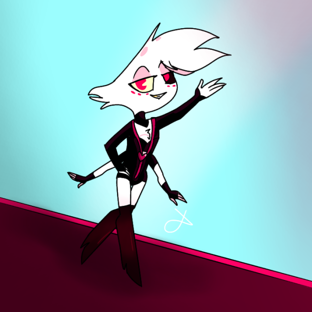 Angel dust with a new outfit! 💖