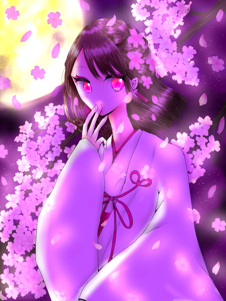 桜と巫女 - ibisPaint
