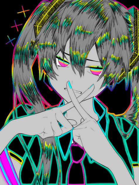 ミクちゃん塗ってみた