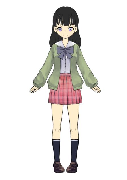 かわいい女の子　学生