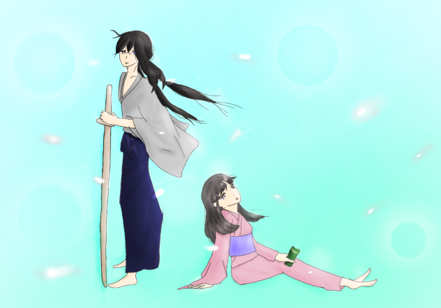 月に咲く花