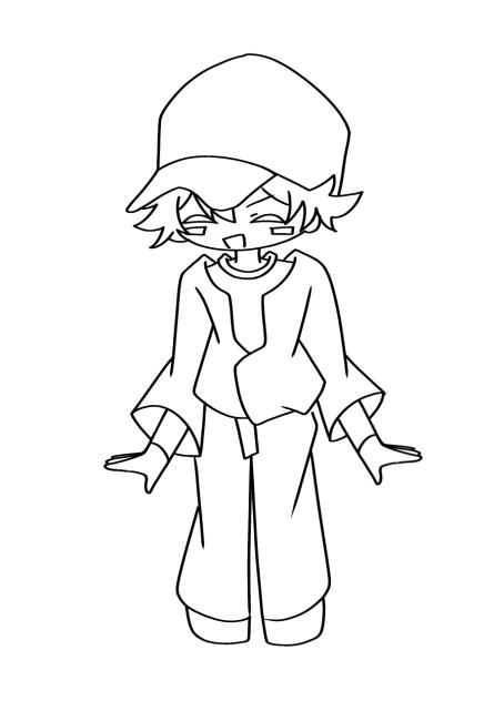 shaさん ミニキャラ 線画
