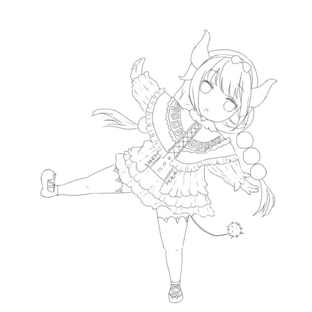 小林さんちのメイドラゴン 小林カンナ Ibispaint