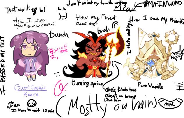 hair style looks like ..