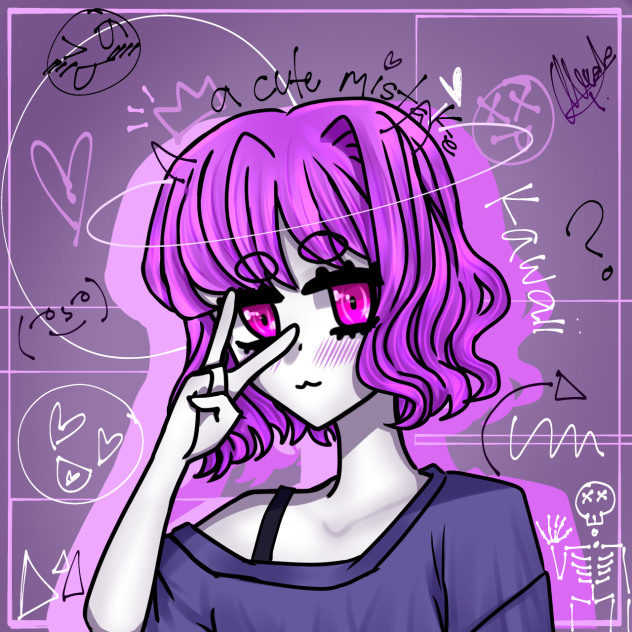 My OC with ✨curly hair✨