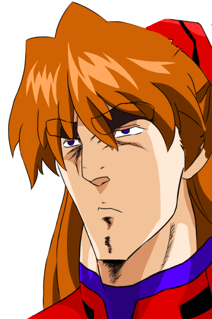エヴァンゲリオンのアスカ描いたった