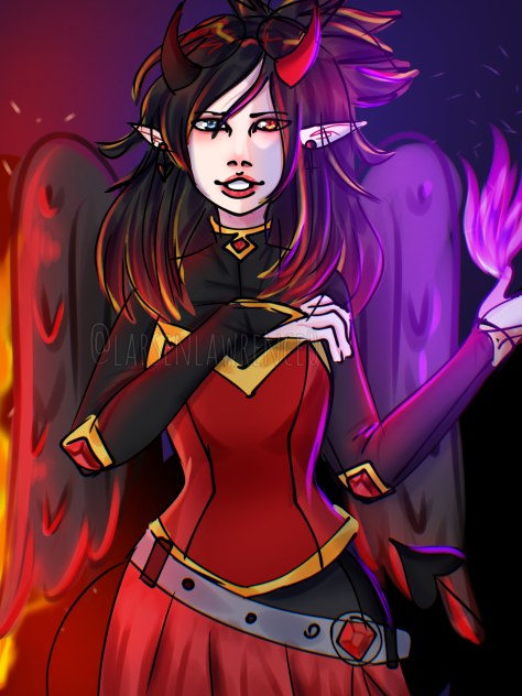 doodle of my old oc(Axdni)