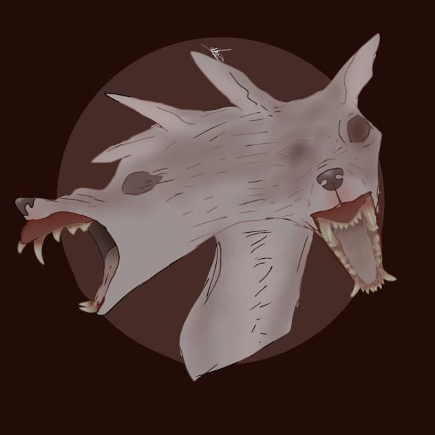 two heads wolf (redraw)