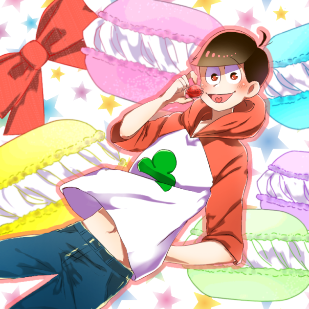 おそ松とマカロン