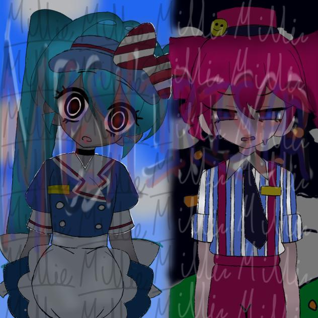 Mesmeriser-Miku and Teto-