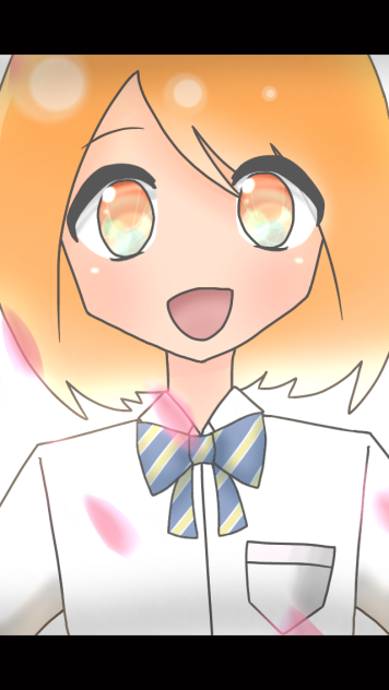 落書き女の子