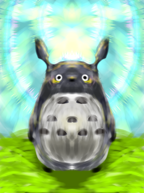 厚塗りのトトロ