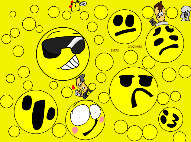 Emojis text tablet pc laptop iphone life