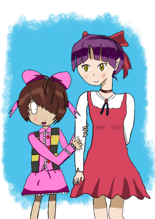 鬼太子と猫姐さんのツーショット