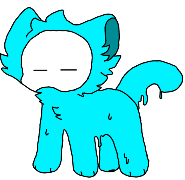 diamond slimepup (with a wired tail)