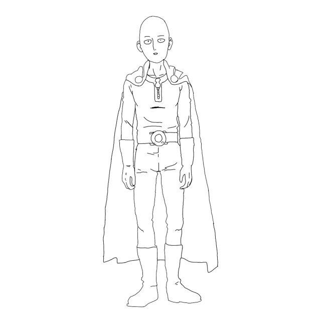 Drawing Saitama