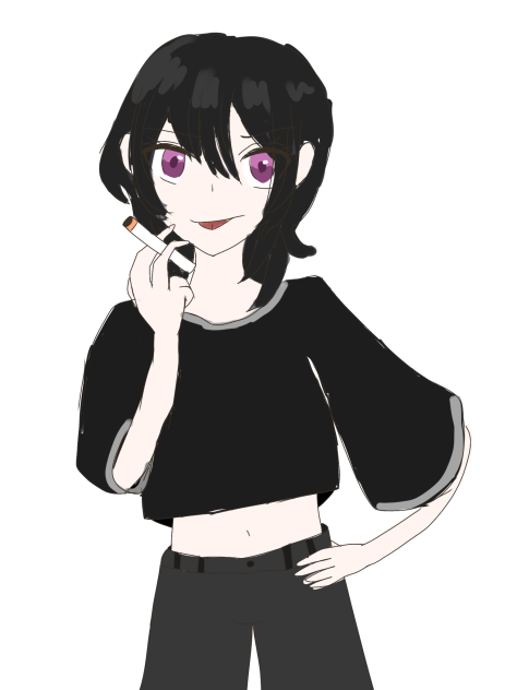 黒髪ウルフちゃん