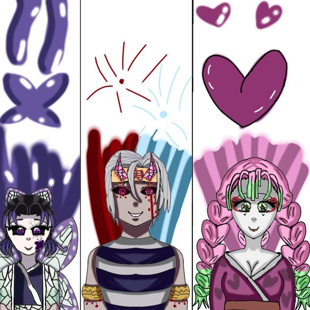 demon shinobu Tengen and mitsuri