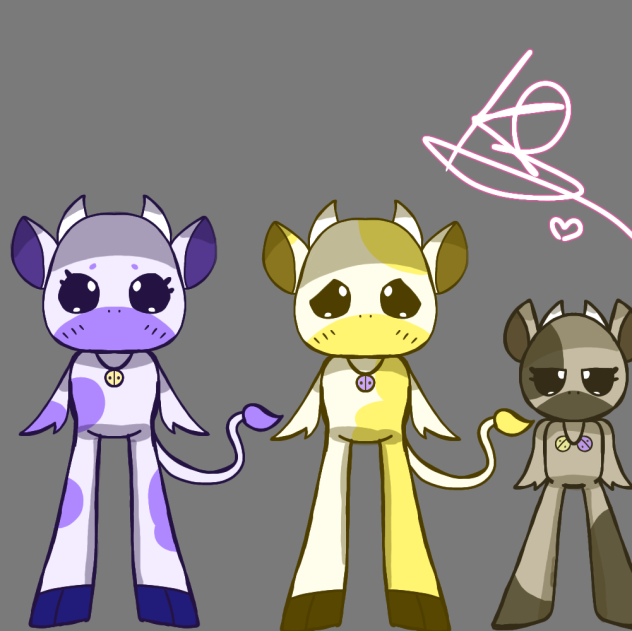 Milk cow family 🥛🫐🍌🍫