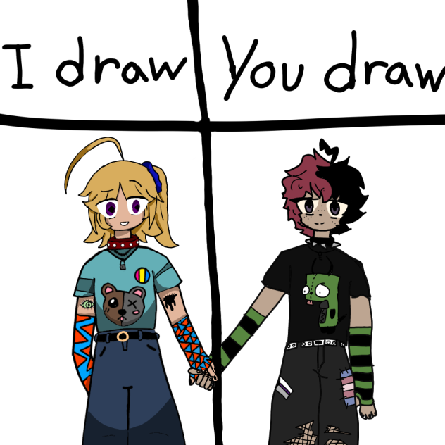 I draw you draw but different Collab