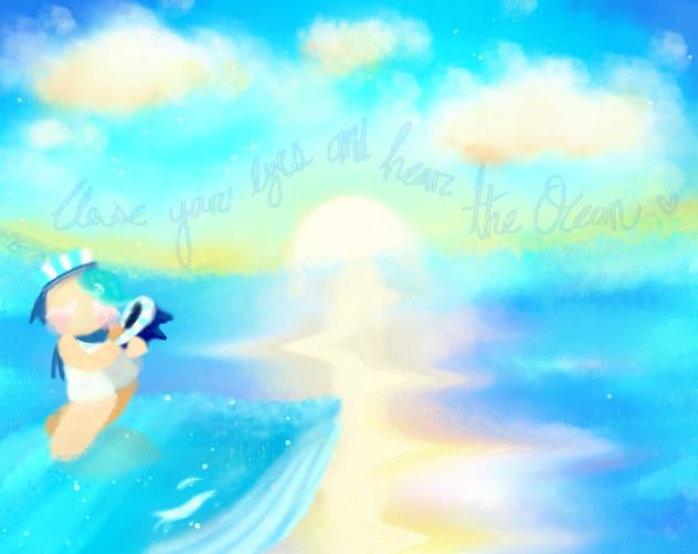 Close your eyes and hear the ocean~