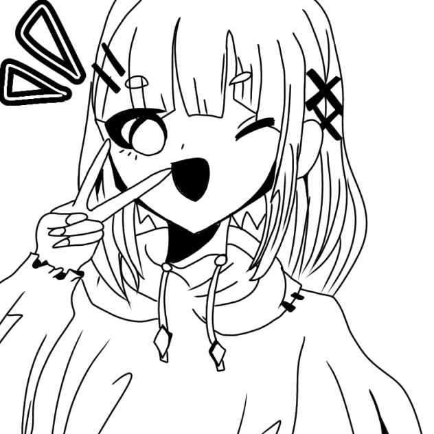 音恋彌　　情ちゃん　　線画