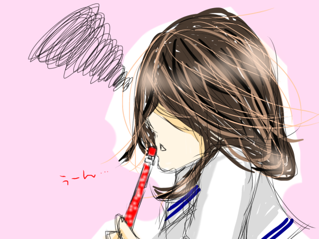考え事。