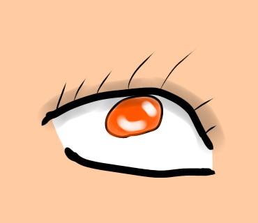 目のイラストを描いてみました
