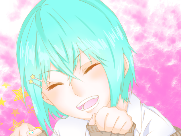 萌え袖男子 線画お借りしました