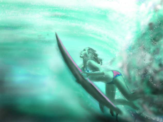 波の音が聞こえる