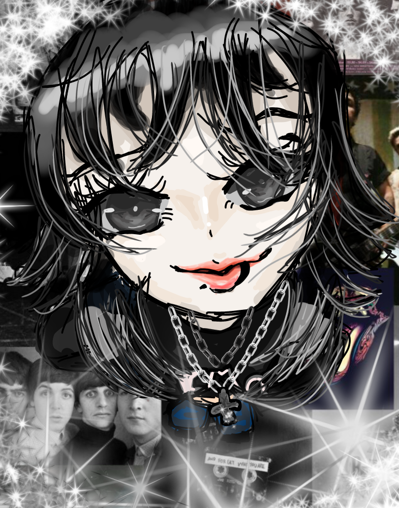 Emo girly 🌑🎧📼🖤 - ibisPaint