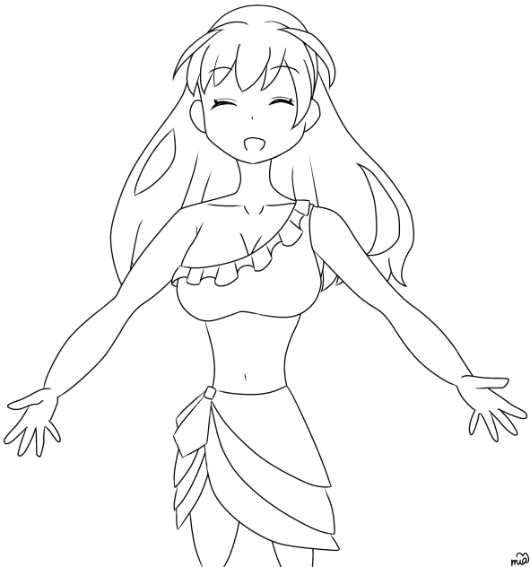 これが私の''夏''だもん！ 線画