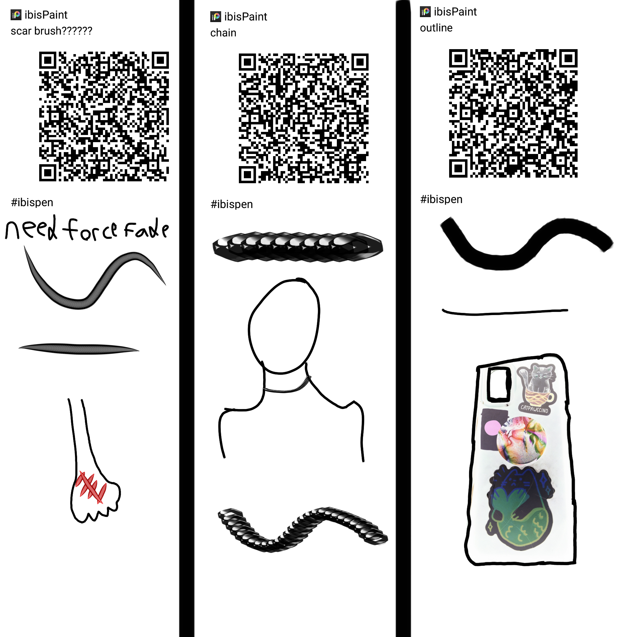 brushes I made - ibisPaint