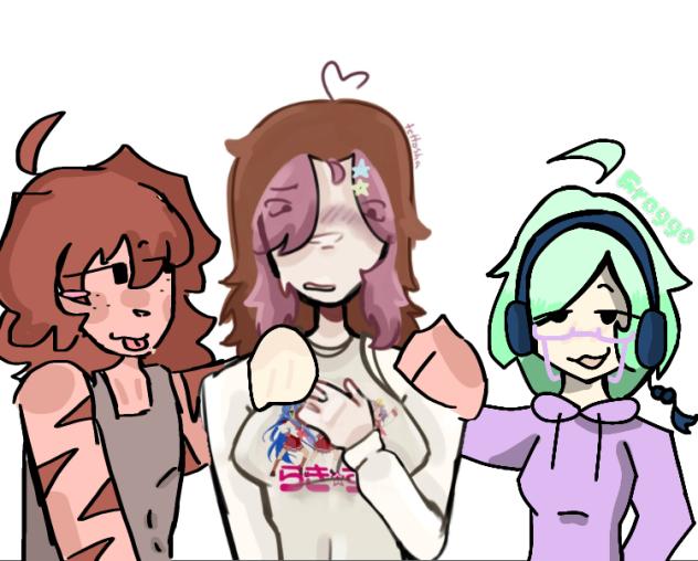 Three way kiss