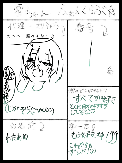 零ちゃんふぁんくらぶ！！！！