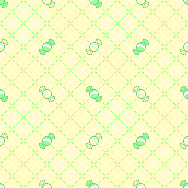 アメ柄チェック(イエロー)