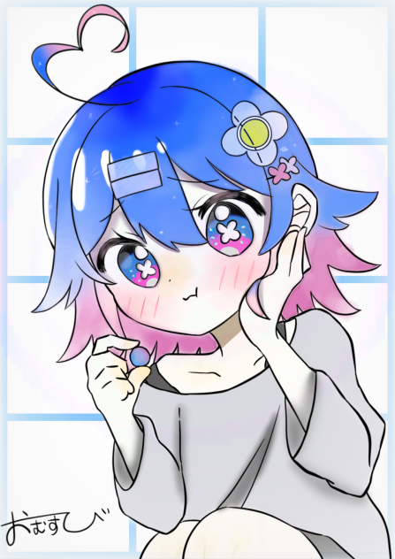 お結び様の塗り絵