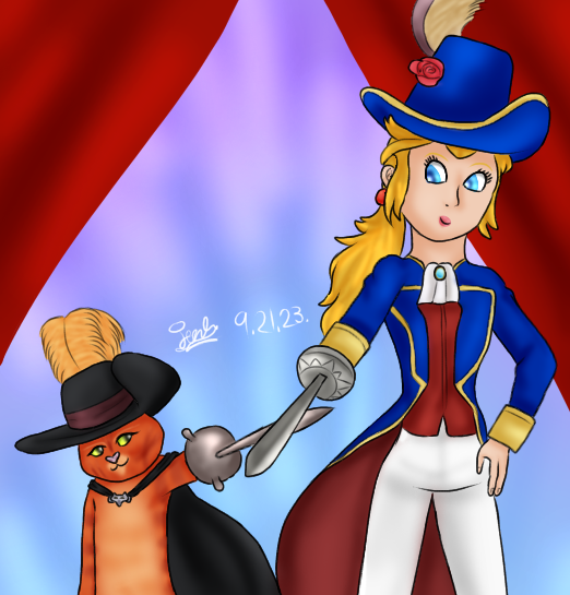 Peach and Puss