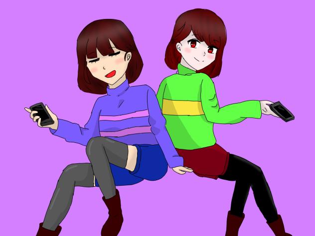 フリスクとキャラで「拝啓ドッペルゲンガー」