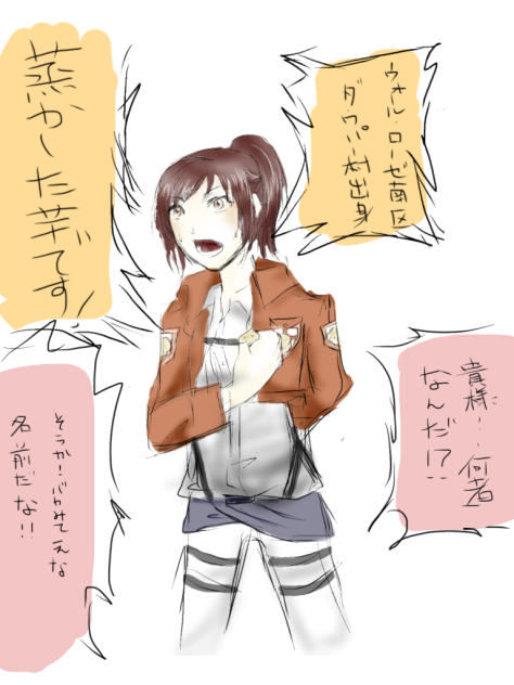 蒸かした芋です