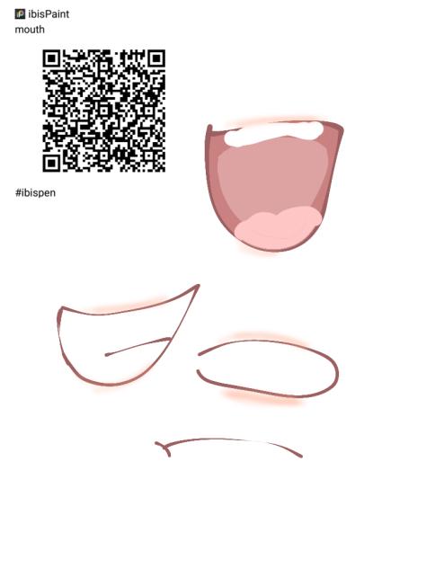 mouth brush qr code - ibisPaint