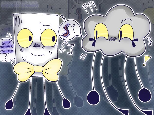 Jobbie & Cloudy Fanart‼️📄☁️✨-4 Needles✨