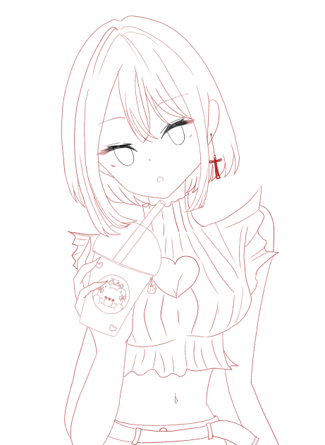 ♡⁉線画