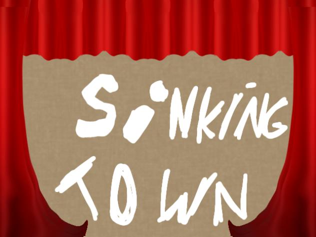 sinking town
