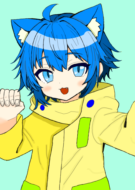 フリー線画1塗った