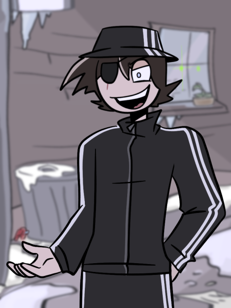 guy wear black and white