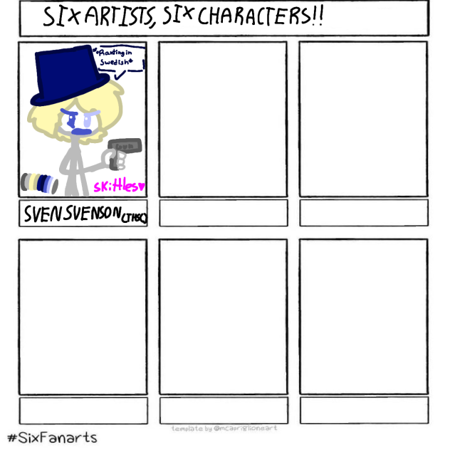Six artists, six characters!