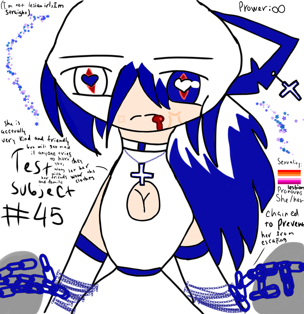My oc as a captured test subject - ibisPaint