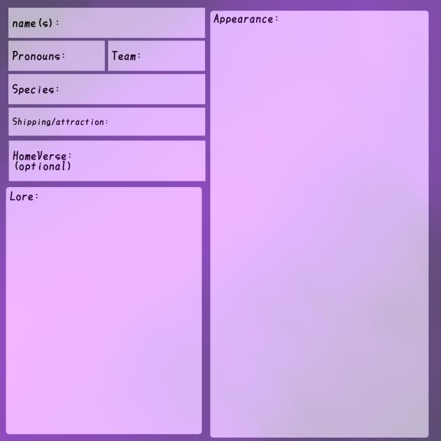 gSv charecter sheet!